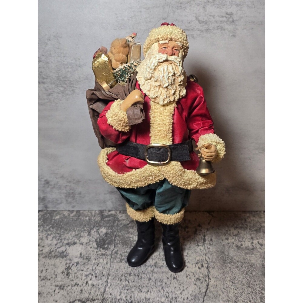 Vintage Clothtique Possible Dreams 1985 #713028 Santa w Bag 10" Figure Christmas